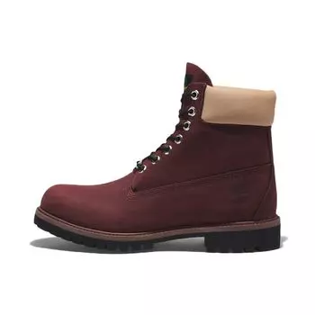 Timberland Кожаные водонепроницаемые прочные короткие уличные ботинки мужские ботинки бордового цвета A2M1KC60 41