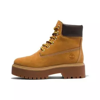 Timberland Кожа Водонепроницаемые Прочные Удобные Универсальные Короткие Ботинки для улицы Женские ботинки Желтые A5RJD 38