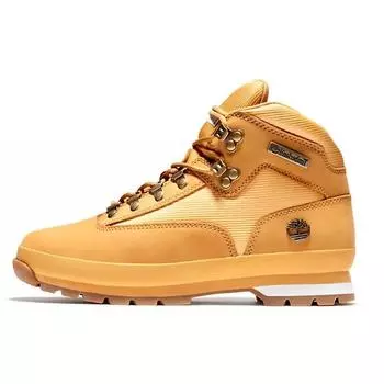 Timberland Кроссовки Euro Hiker удобные кожаные амортизирующие нескользящие прочные кроссовки средней высоты мужские кроссовки пшеничного цвета 91566231 43.5