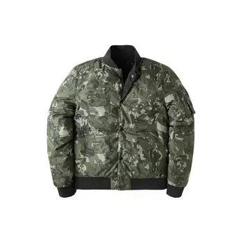 Timberland Куртка мужская короткая повседневная спортивная однобортная с длинным рукавом из хлопка камуфляжная A1YD8W63 XL