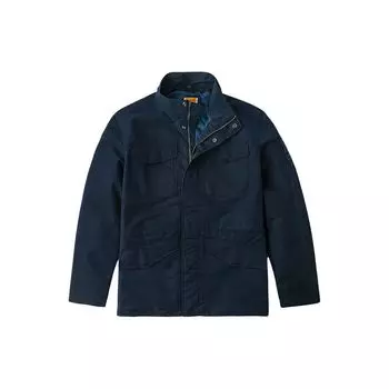 Timberland Куртка мужская водонепроницаемая с сплошным логотипом и воротником-стойкой, повседневная, темно-синяя, A2P6B-433 XL