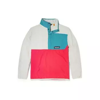 Timberland Куртка с воротником-стойкой и полузастежкой-молнией Color Block, мужская, розовая, белая A2D4S-BN4 L