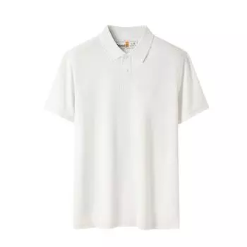 Timberland Logo Comfortable Breathable Casual Short Sleeve Polo Shirt Men tops Vintage-White A5QHJ-CM9 L