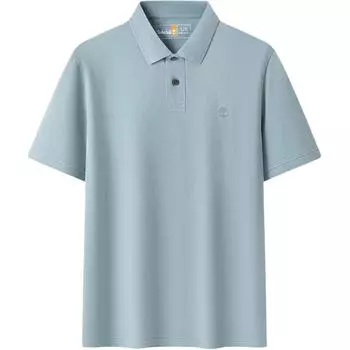 Timberland Logo Outdoor Casual Breathable Short Sleeve Polo Shirt Men tops Teal A6R29-758 XL