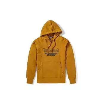 Timberland Logo Print Outdoor Casual Hoodie Мужские толстовки с капюшоном Wheat A2D6Z-P47 L