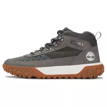 Timberland Motion 6 Круглый носок Шнуровка Противоскользящие Кроссовки Средний Верх Мужские Кроссовки Серый A6A98M 43.5