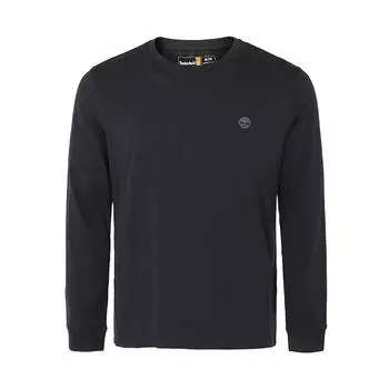 Timberland Mountain Series Outdoor Cotton Comfortable Casual Crew Neck Long Sleeve T-Shirt Men T-Shirts Black A5XVK-X65 M
