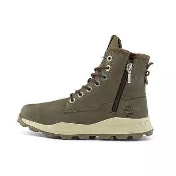 Timberland Мужские ботинки Martin серии Brooklyn, устойчивые к ударам, длиной до середины голени, темно-коричневые, A2J6AW 42