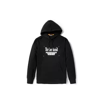 Timberland Напечатанный логотип для улицы Повседневная толстовка с капюшоном Мужские толстовки с капюшоном черного цвета A2D6Z-001 L
