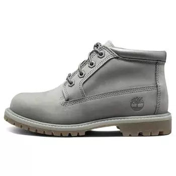 Timberland Нелли кожаные водонепроницаемые короткие сапоги широкие женские сапоги серые A1K9D 38.5