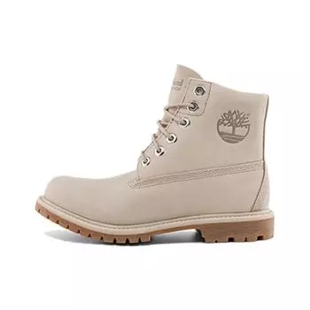 Timberland Nellie кожаные водонепроницаемые прочные амортизирующие ботинки средней высоты для отдыха женские ботинки светло-серо-коричневые A44KU 38.5