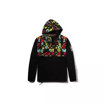Timberland Новогодний принтованный полузастегивающийся капюшон с капюшоном, мужские толстовки черного цвета A245F-001 XS
