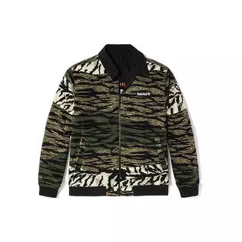 Timberland Новогодняя камуфляжная куртка с тигровыми полосками, двусторонняя, флисовая куртка унисекс, черная A27F5-001 XL