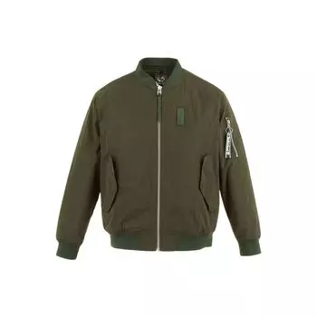 Timberland Однотонная хлопковая куртка с длинным рукавом и воротником-молнией, мужские куртки, цвет оливковый A21XS-A58 XXL