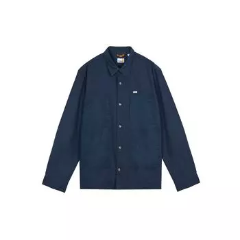 Timberland Однотонная мужская куртка с длинным рукавом и воротником-стойкой, темно-синяя A5Y9N-433 S