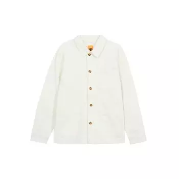 Timberland Однотонная повседневная рабочая куртка с несколькими карманами и лацканами, мужские куртки белого цвета A425F-CM9 L