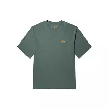 Timberland Однотонная повседневная свободная футболка с круглым вырезом и коротким рукавом, топы унисекс, бальзамово-зеленый A5Z5U-392 L