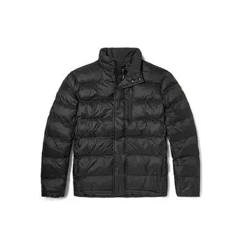 Timberland Однотонная повседневная теплая хлопковая куртка с воротником-стойкой, мужская куртка черного цвета A2EPB-001 XL