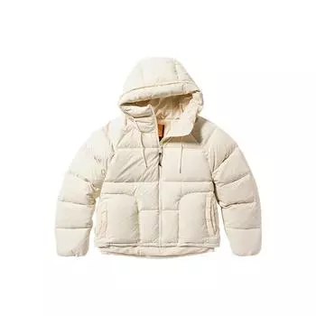 Timberland Однотонная повседневная теплая водонепроницаемая пуховая куртка с капюшоном женская куртка дымчато-белого цвета A6HHH-V04 M