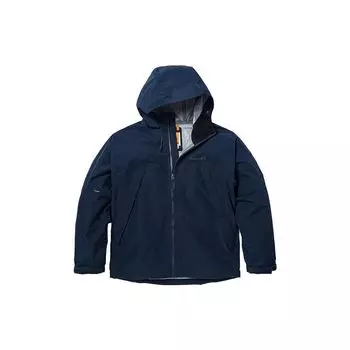 Timberland Однотонная повседневная водонепроницаемая куртка с капюшоном для мужчин, темно-синий цвет A2MAE-433 S