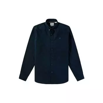 Timberland Однотонная приталенная рубашка поло Мужские рубашки Deep-Sapphire-Blue A2BAQZ16 XS
