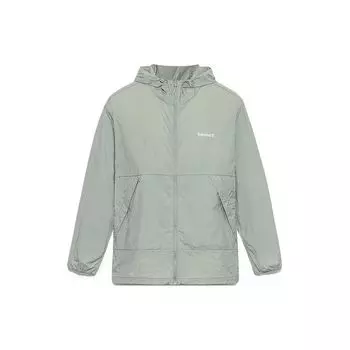 Timberland Однотонная солнцезащитная прохладная водонепроницаемая мужская куртка с капюшоном серо-синяя A66F3-C20 XS