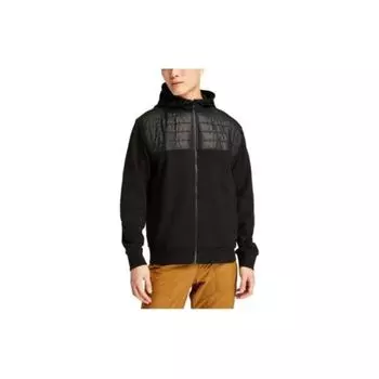 Timberland Однотонная толстовка с капюшоном и длинным рукавом на молнии, мужская толстовка черного цвета A43AR-001 M