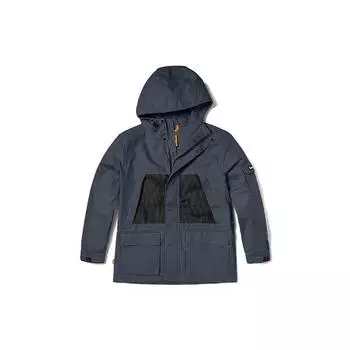 Timberland Однотонная водоотталкивающая куртка с капюшоном и длинными рукавами Мужские куртки Рок-синий A6PZH-DH3 L