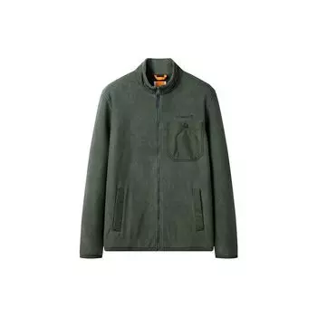 Timberland Однотонная вязаная куртка с воротником-стойкой, мужские куртки, зеленая A6NZ1-U31 XL