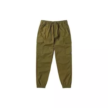 Timberland Однотонные Повседневные Зауженные Брюки на Шнуровке для Активного Отдыха Мужские брюки Оливково-зеленый A6JFH-302 S