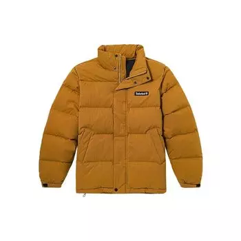 Timberland Однотонный логотип с воротником-стойкой, повседневная водонепроницаемая куртка-пуховик для мужчин, пшеничная A26VY-P47 XXL