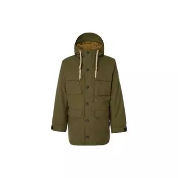 Timberland Однотонный повседневный пуховик с капюшоном и длинными рукавами, мужская верхняя одежда, зеленый цвет A6959-302 XXXL