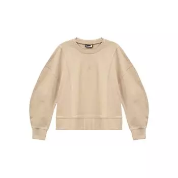 Timberland Однотонный свитер с круглым вырезом и длинными рукавами, женский топ, бежевый A5NQQ-DH4 L
