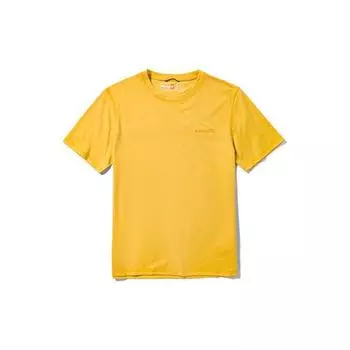 Timberland Outdoor Breathable Casual Moisture-Wicking Short Sleeve T-Shirt Men Tops Mimosa-Yellow A2NYH-EG4 XXL