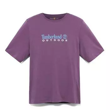 Timberland Outdoor Breathable Letter Short Sleeve T-Shirt Men Tops Vintage-Violet A41Z5ENX M