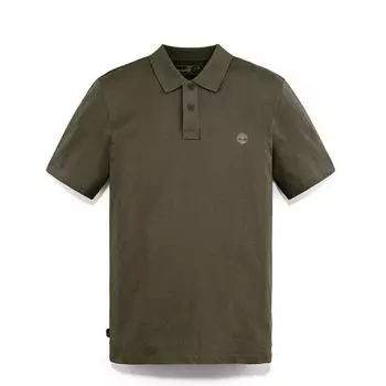 Timberland Outdoor Casual Loose Breathable Short Sleeve Polo Shirt Men Polo Shirts Army-Green A63YQ-A58 XS