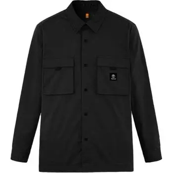 Timberland Outdoor Casual Simple Multi-Pocket Comfortable Solid Color Long Sleeve Shirt Men shirts Black A68WU-001 S