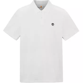 Timberland Outdoor Casual Solid Color Short Sleeve Polo Shirt Men tops White A62T5-100 XL