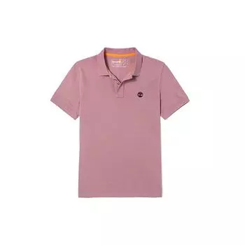 Timberland Повседневная однотонная рубашка-поло с коротким рукавом для мужчин, топы Grape-Milkshake A62T5-CL4 XS
