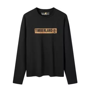 Timberland Outdoor Letter Logo Fashion Comfortable Soft Breathable Long Sleeve T-Shirt Men T-Shirt Black A44K5-001 M