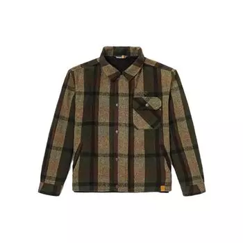 Timberland Outdoor Remix Special Collection Vintage Plaid Loose Long Sleeve Shirt Unisex Shirts Green A5UU3-U36 XXL