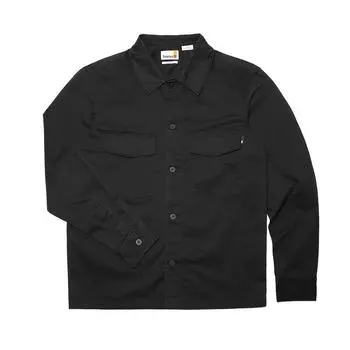 Timberland Outdoor Solid Color Multi-Pocket Long Sleeve Shirt Men shirts Black A28QG-001 L