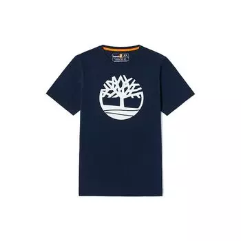 Футболка Timberland Casual Breathable American Vintage с круглым вырезом и коротким рукавом, мужские топы, темно-сапфирово-синего цвета A6281-433 M