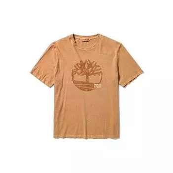 Футболка Timberland Casual Breathable с коротким рукавом для мужчин, топы пшеничного цвета A42RF-P47 L