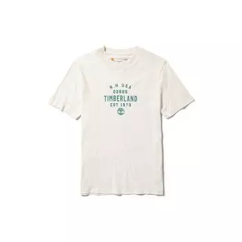 Timberland Повседневная дышащая футболка с коротким рукавом для мужчин, топы, винтажно-белый A42W5-CM9 XL