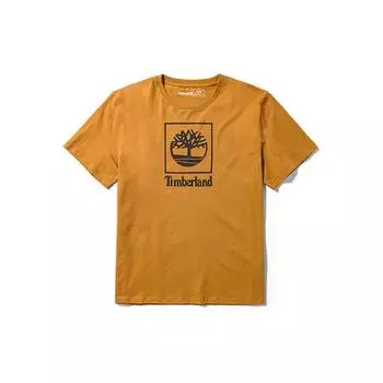 Timberland Повседневная дышащая футболка унисекс с круглым вырезом и коротким рукавом, топы унисекс пшеничного цвета A41G5-P47 XXL