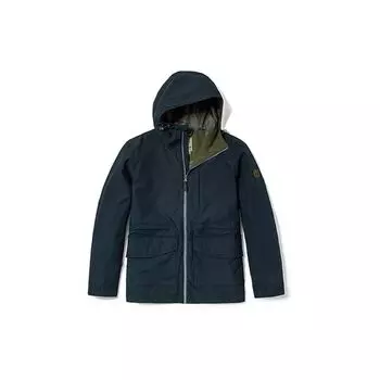 Timberland Повседневная дышащая однотонная мужская куртка с капюшоном, темно-синяя A2EQT-433 XL