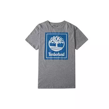 Timberland Повседневная футболка с круглым вырезом и коротким рукавом с принтом для мужчин, серая A1OA2052 XS