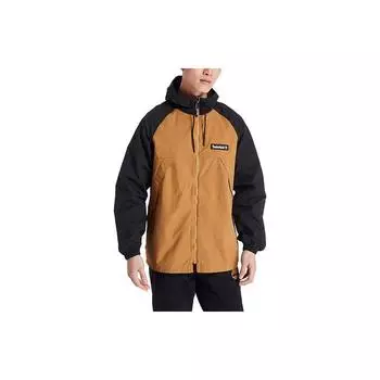 Timberland Повседневная куртка с капюшоном и логотипом в стиле колор-блок, мужские куртки, цвет черный, желтый A2BV4-P56 XL