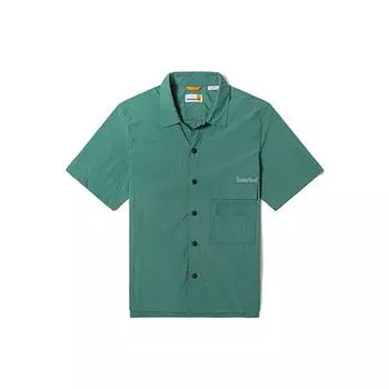 Timberland Повседневная модная свободная дышащая рубашка поло с карманами мужские рубашки сине-зеленого цвета A61S1-CL6 S